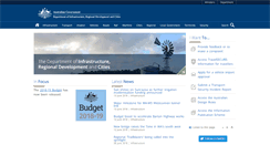 Desktop Screenshot of infrastructure.gov.au