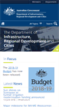 Mobile Screenshot of infrastructure.gov.au