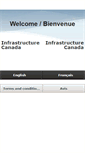 Mobile Screenshot of infrastructure.gc.ca