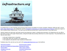 Tablet Screenshot of infrastructure.org